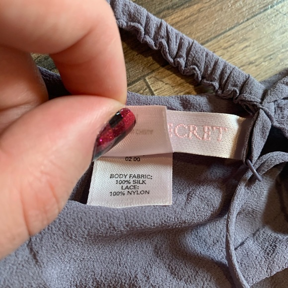 VS Vintage 100% Silk Embroidered Lingerie Babydoll Slip - Picture 11 of 11